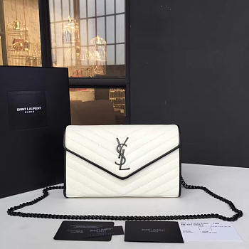 ysl monogram college white CohotBag 4784