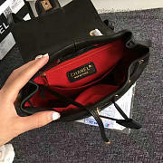 Chanel Chevron Lambskin Backpack Black Gold Hardware - 6