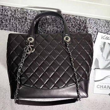 chanel caviar quilted lambskin shopping tote bag black CohotBag 260301 vs02839