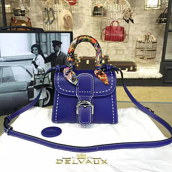 DELVAUX | mini brillant satchel blue 1477