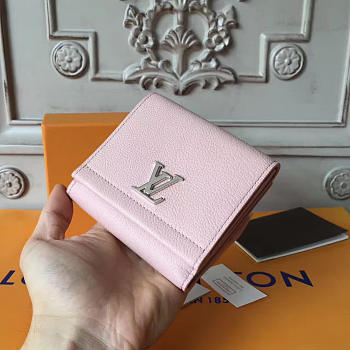  louis vuitton lockme  CohotBag  ii compact wallet pink 3178