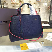 Louis Vuitton montaigne mm marine rouge 3319 - 1