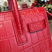 ysl sac de jour in crocodile embossed leather red CohotBag 4920 - 2