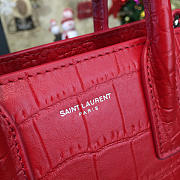 ysl sac de jour in crocodile embossed leather red CohotBag 4920 - 3