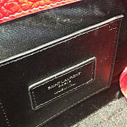 ysl sac de jour in crocodile embossed leather red CohotBag 4920 - 5