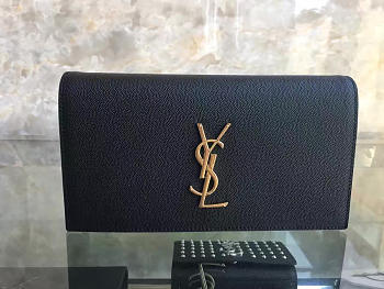 ysl monogram kate clutch grain de poudre embossed leather CohotBag 4936