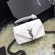 ysl quilted monogram college white CohotBag 5069 - 1