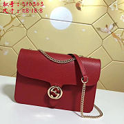 gucci gg flap shoulder bag on chain red CohotBag 510303 - 1