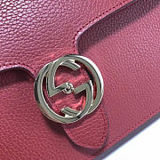 gucci gg flap shoulder bag on chain red CohotBag 510303 - 4