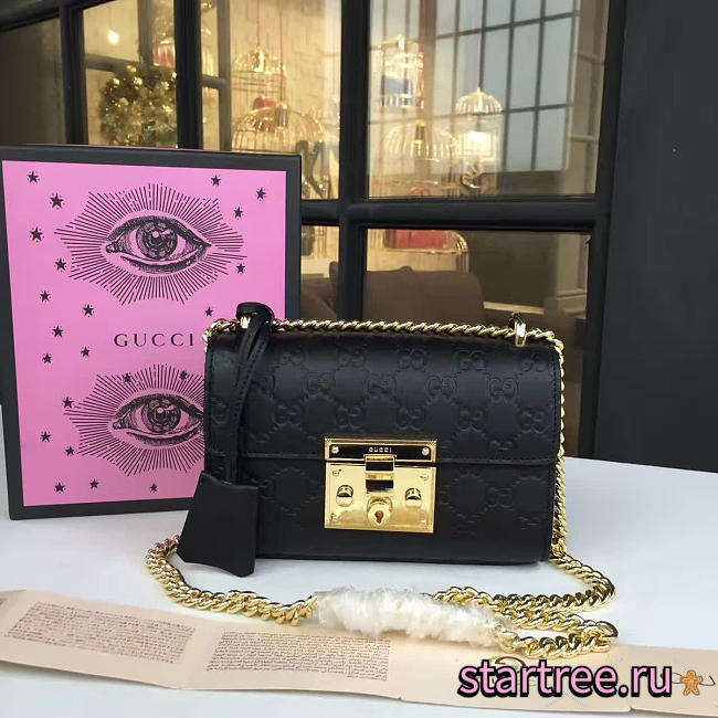 gucci gg leather padlock CohotBag 2160 - 1