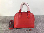 Louis Vuitton Supreme Domed Satchelv Red- M40301 - 25x19x12cm - 5