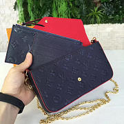 Louis Vuitton | Pochette Felicie Marine Rouge -  21cm x 3cm x 11cm - 5