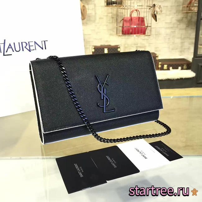 ysl monogram kate in embossed crocodile shiny leather CohotBag 4754 - 1