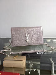 ysl monogram kate in shiny crocodile-embossed leather CohotBag 5036 - 6