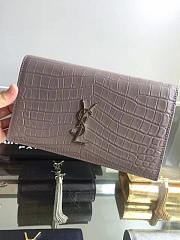 ysl monogram kate in shiny crocodile-embossed leather CohotBag 5036 - 5