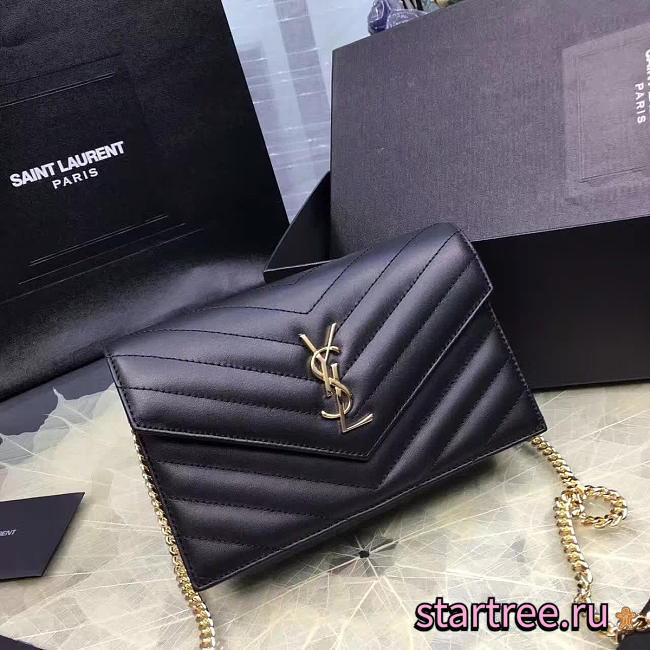 ysl monogram college black gold CohotBag 5066 - 1