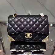 Chanel Calfskin Small Flap Bag Black- A98256 - 20x13x8cm - 1