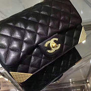 Chanel Calfskin Small Flap Bag Black- A98256 - 20x13x8cm - 6