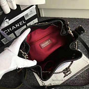 Chanel calfskin bucket bag black a93598 vs08022 - 4