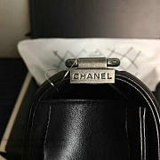 Chanel Small Caviar Quilted Lambskin Boy Bag Black A13043 - 3