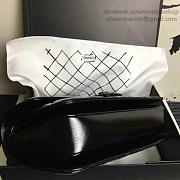 chanel oil wax leather perfect edge bag silver black CohotBag a14041 vs09833 - 3