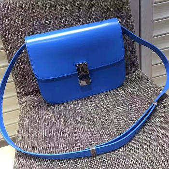 Celine Leather Classic Blue - 24cm x 18cm x 6cm 