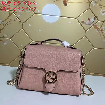 gucci gg flap shoulder bag on chain pink CohotBag 5103032