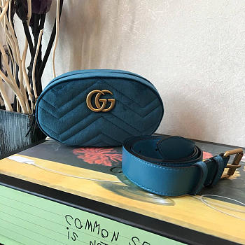 gucci marmont pocket blue 2626