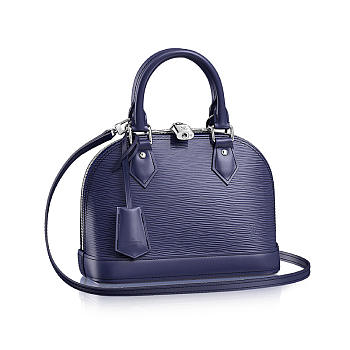 Louis Vuitton Alma BB Blue Epi Indigo- M40855 - 24x11.5x18cm