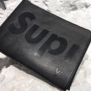 Louis Vuitton Supreme Pochette Jour Clutch Black - M64574 - 28x2x20cm - 5