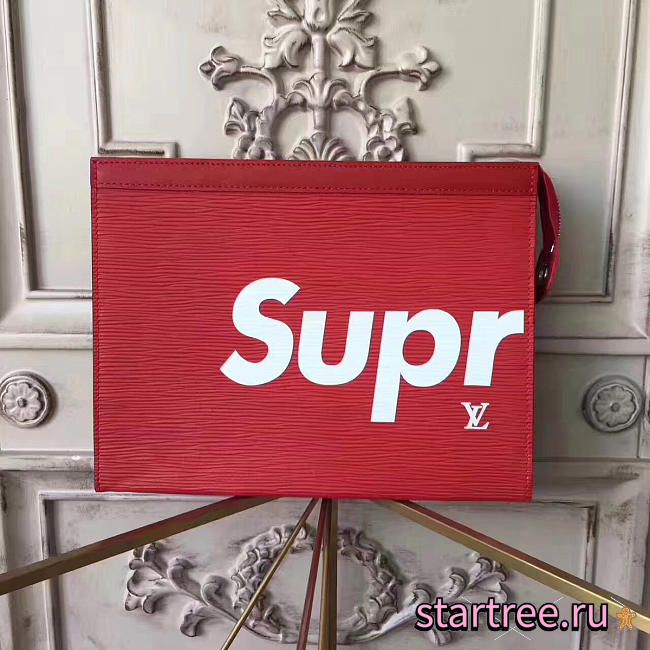 Louis Vuitton Supreme Clutch Epi Red - M41366 - 26x20x5cm - 1