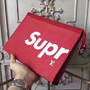 Louis Vuitton Supreme Clutch Epi Red - M41366 - 26x20x5cm - 4