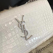 ysl sunset chain wallet in crocodile embossed shiny leather 4834 - 3