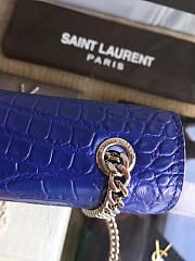 ysl monogram kate silver tassel in embossed crocodile shiny leather CohotBag 5041 - 3