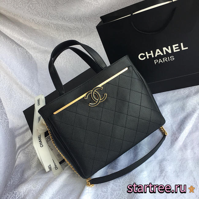 Chanel Small Shopping Bag Balck A57563 -26x21x13Cm - 1