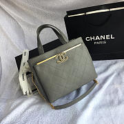 Chanel Small Shopping Bag Gray A57563 - 26x21x13Cm - 1