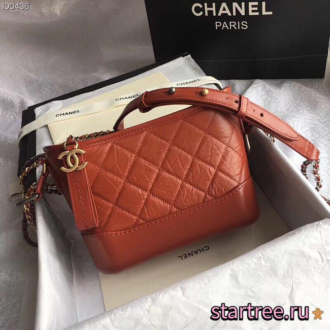 chanel's gabrielle small hobo bag orange CohotBag - 1