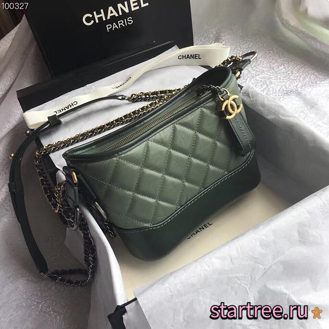 chanel's gabrielle small hobo bag green CohotBag - 1