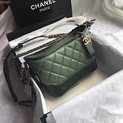 chanel's gabrielle small hobo bag green CohotBag - 1