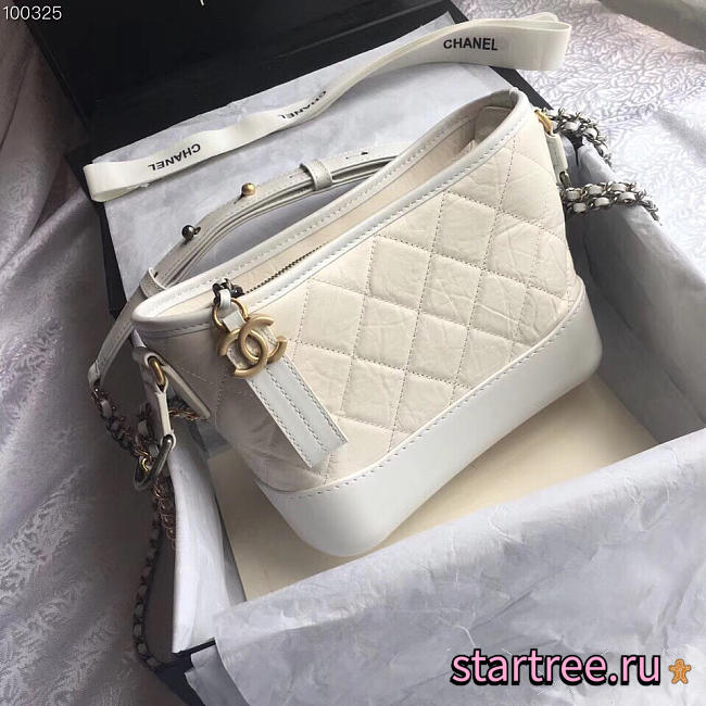 chanel's gabrielle small hobo bag white CohotBag   - 1