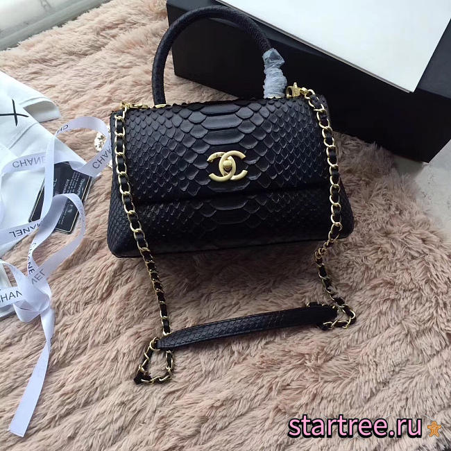 CohotBag chanel original snake skin black - 1