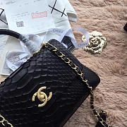 CohotBag chanel original snake skin black - 4