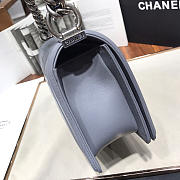 Chanel Sheepskin Classic Diamond Hot Mom Burst Grey Silver Hardware A67086 - 25cm - 4