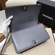 Chanel Sheepskin Classic Diamond Hot Mom Burst Grey Silver Hardware A67086 - 25cm - 6