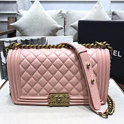 Chanel Sheepskin Classic Diamond Hot Mom Burst Pink Glog Hardware A67086 - 25cm - 6