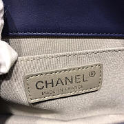 Chanel Sheepskin Classic Diamond Hot Mom Burst Dark Blue Silver Hardware A67086 - 25cm - 6