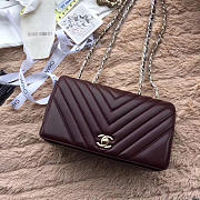 CohotBag chanel original single bag wine red - 3