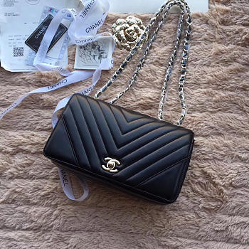 CohotBag chanel original single bag black 24cm