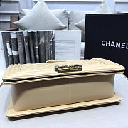  Chanel Sheepskin Classic Rhombic Hot Mom Explosion Apricot Bronze Hardware -A67086 -25cm - 6