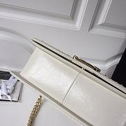 CohotBag chanel wrinkled calfskin white gold hardware - 2